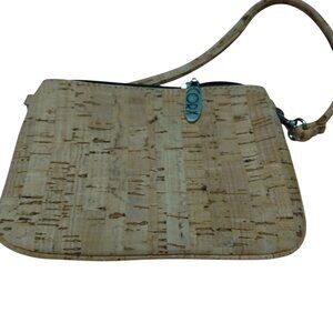 Corx Brand Beige Wristlet Zip Closure Neutral Clutch Purse Contemporary